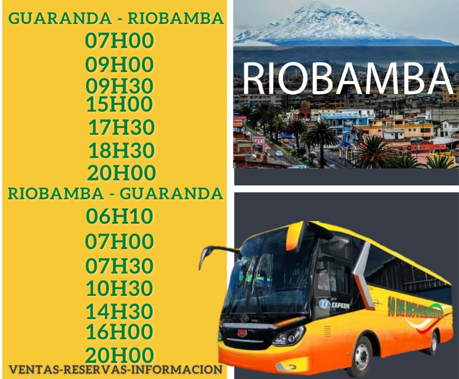 Horarios Riobamba
